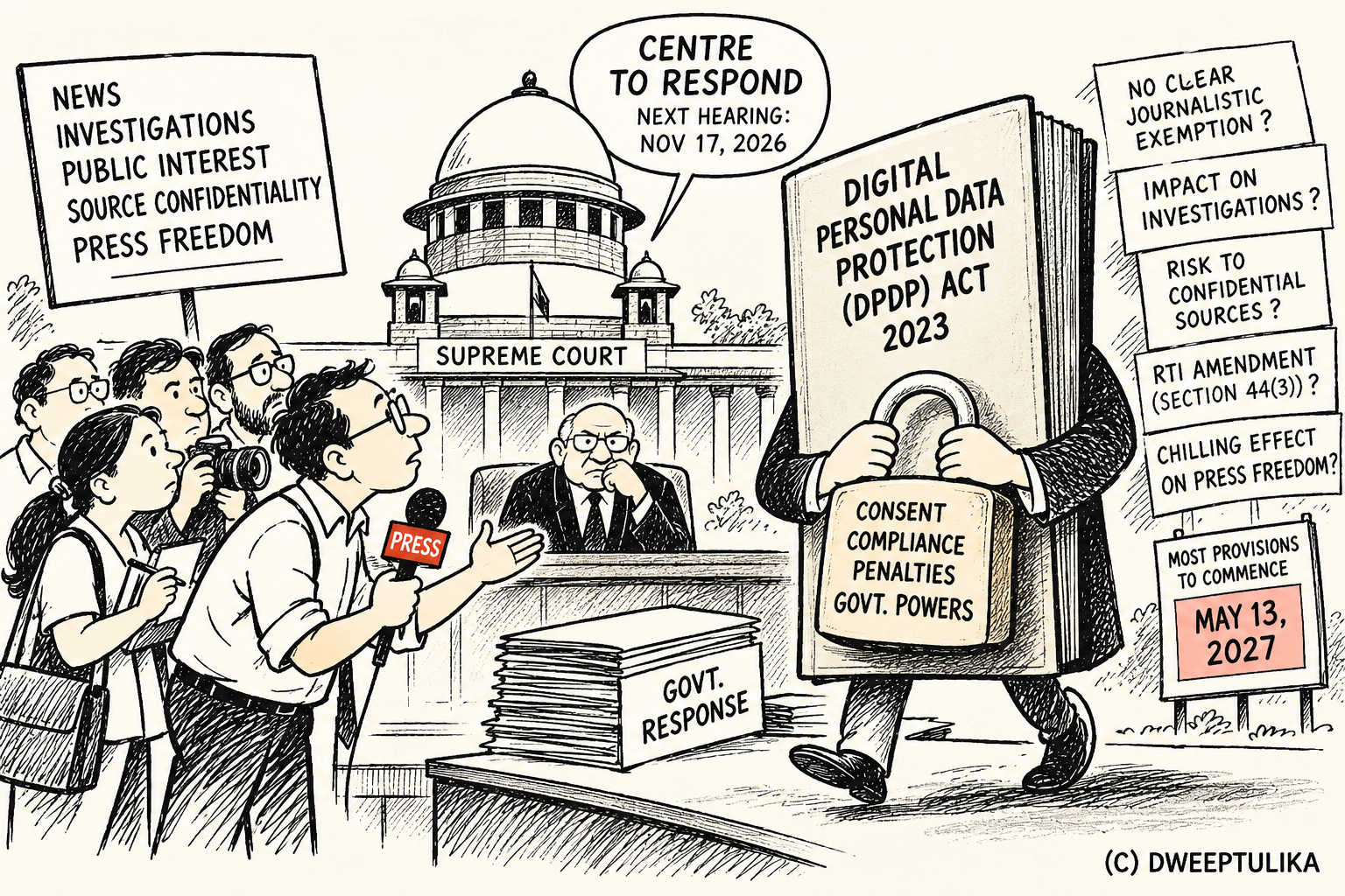 India’s Data Protection Law Faces Press Freedom Challenge Ahead of 2027 Rollout